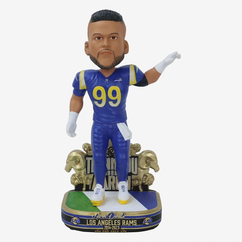 Aaron Donald Los Angeles Rams Retirement Bobblehead