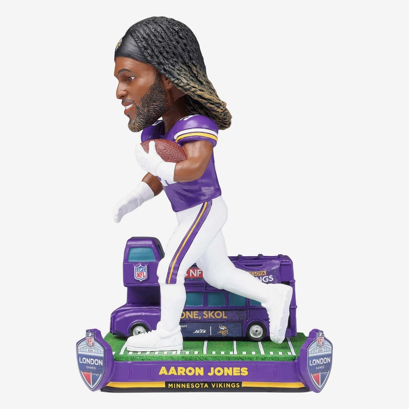 Aaron Jones Minnesota Vikings 2024 International Game Bobblehead