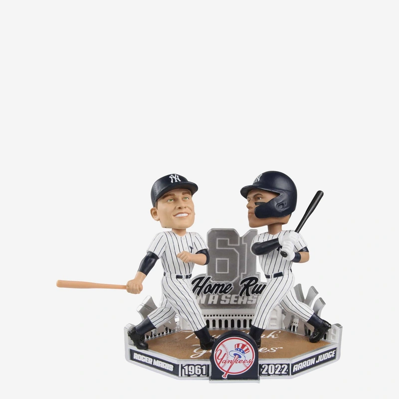 Aaron Judge & Roger Maris New York Yankees 61 Home Run Club Dual Bobblehead