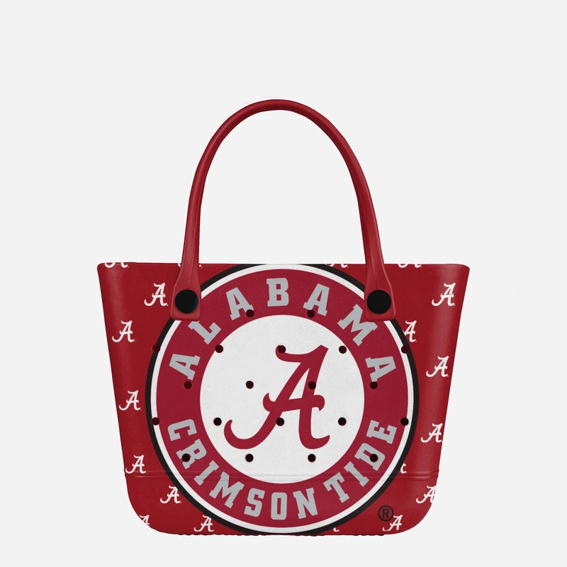 Alabama Crimson Tide Big Logo Mini Print Tailgate Tote Bag