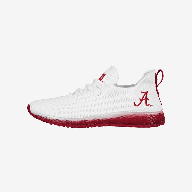 Alabama Crimson Tide Gradient Midsole White Sneakers