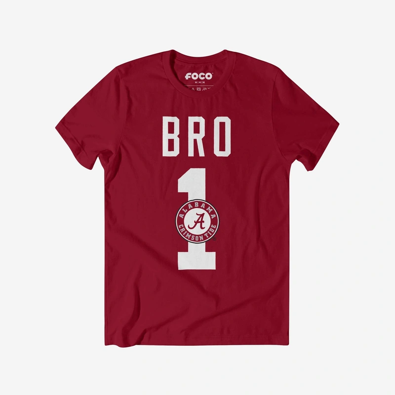 Alabama Crimson Tide Number 1 Bro T-Shirt