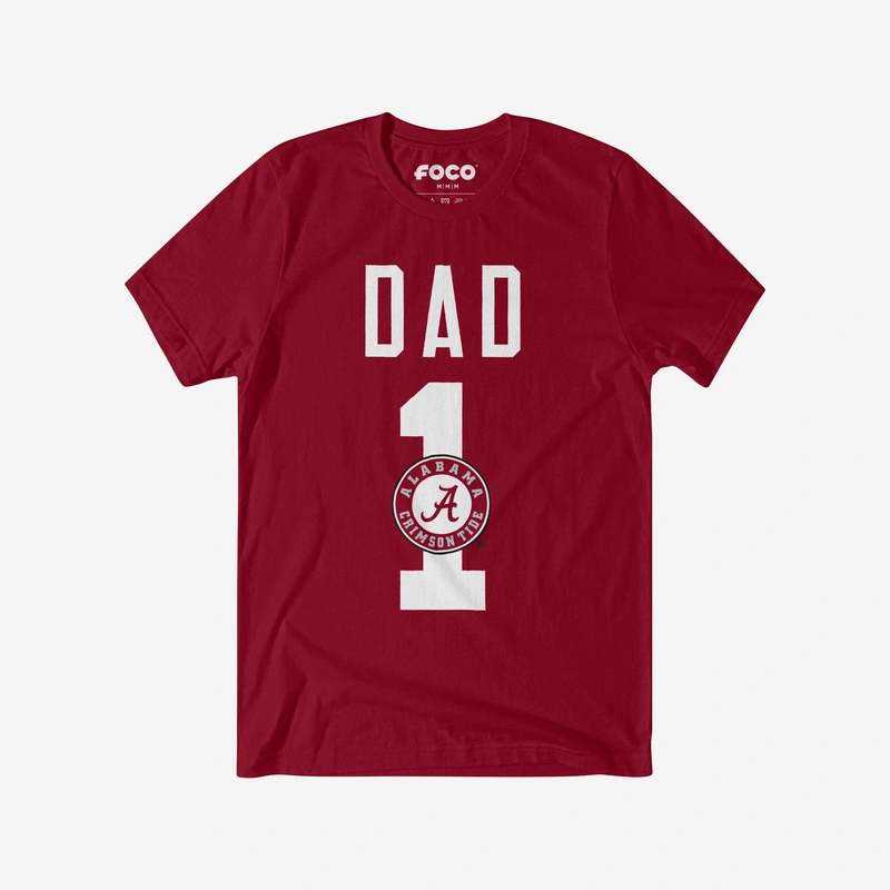 Alabama Crimson Tide Number 1 Dad T-Shirt