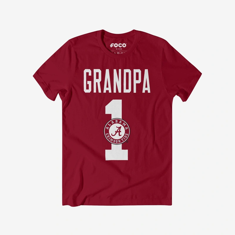 Alabama Crimson Tide Number 1 Grandpa T-Shirt