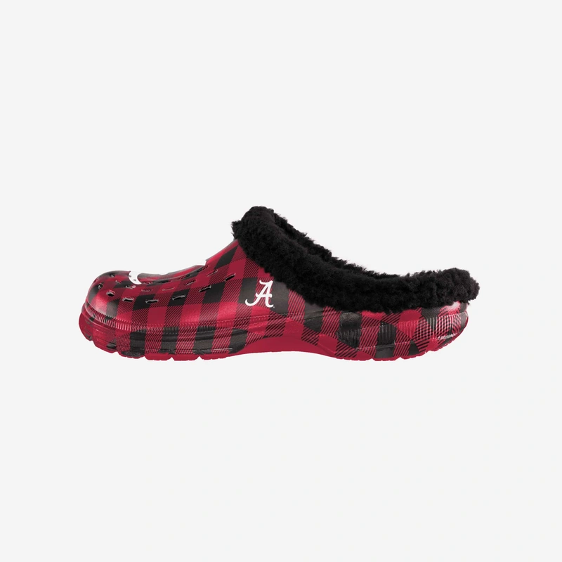 Alabama Crimson Tide Sherpa Lined Buffalo Check Clog