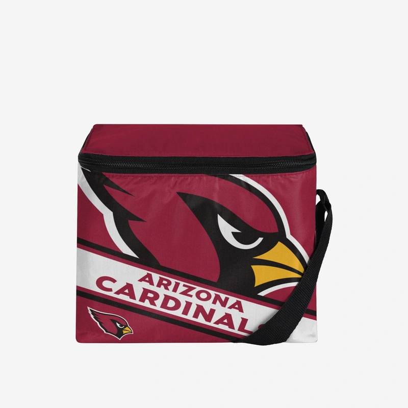 Arizona Cardinals Big Logo Stripe 6 Pack Cooler