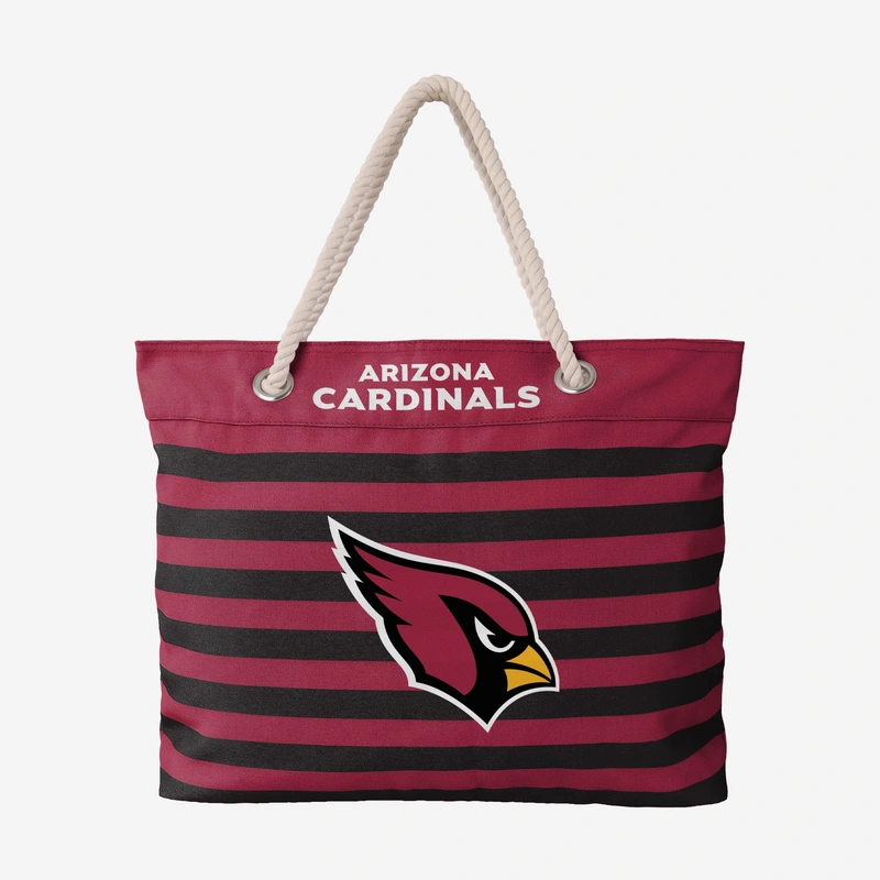 Arizona Cardinals Nautical Stripe Tote Bag