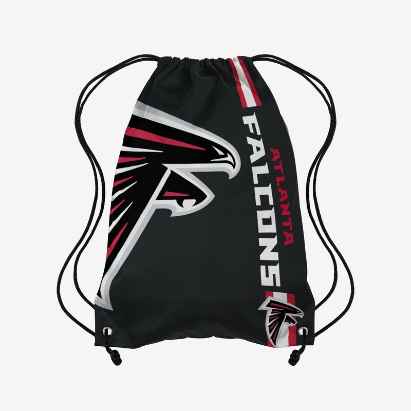 Atlanta Falcons Black Alternate Color Big Logo Drawstring Backpack